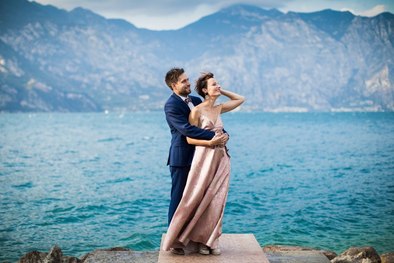 Lenka a Vojta, Lago di Garda, Itálie - Connorweddings