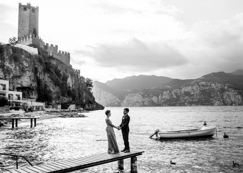 Lenka a Vojta, Lago di Garda, Itálie